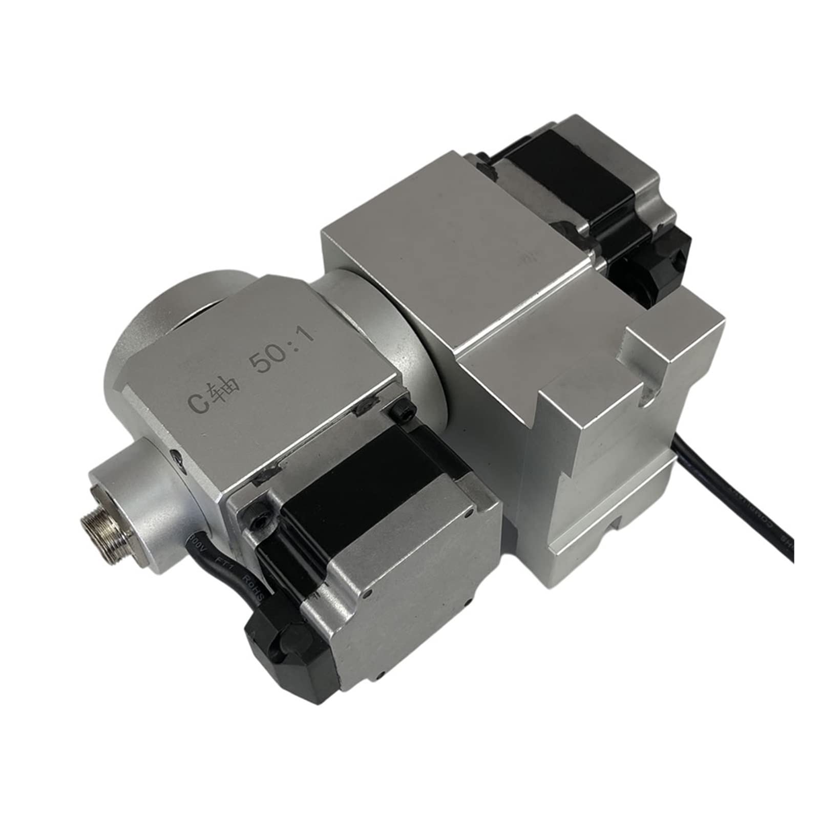 Moteur pas à pas, CNC 4e 5 UN B Axe rotatif Réducteur de tracteur de la route divisant le moteur pas à pas NEMA 23 Ratio de réduction de vitesse 50: 1 fraisage