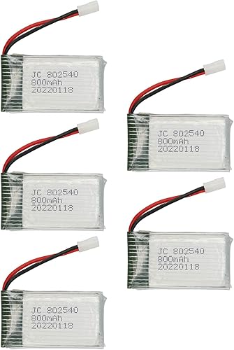 Miniatura 8 de Batería de litio 802540, batería de dron RC de 800 mAh, accesorios de batería de reserva UAV para SYMA X5C X5C 1 X5