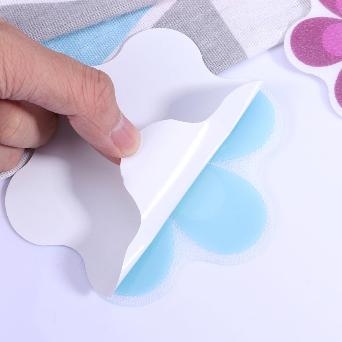 MAGICLULU 57stücke Peva rutschfeste Aufkleber Mit Buntem Blumenmuster Für Bad Toilette Und Zuhause Selbstklebende Antirutsch-Sticker Für Mehr Und Dekoration
