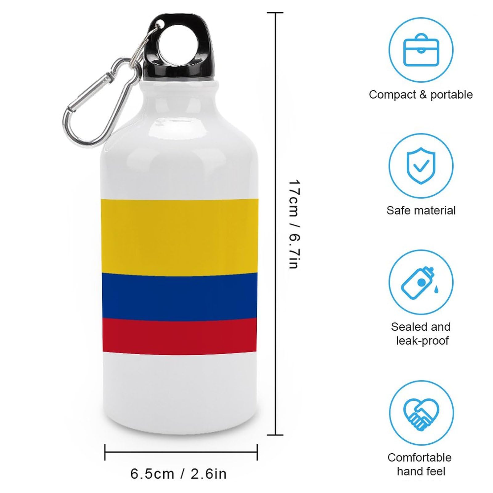 Amazon | コロンビアの国旗 スポーツ用断熱ウォーターボトル 漏れ防止
