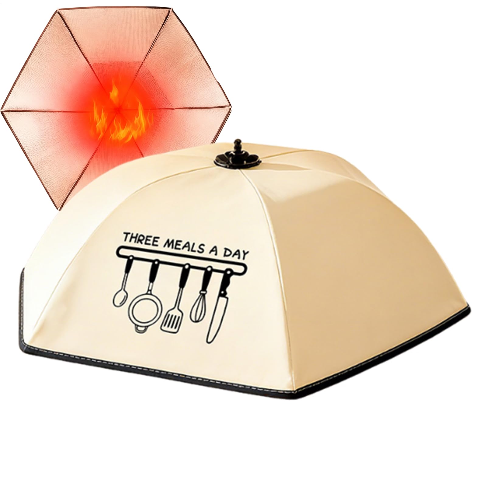 Cloche alimentaire – Protection thermique pliable innovante avec doublure isolante, maintient la température optimale pendant des heures, bord élastique pour une étanchéité optimale | Isolation