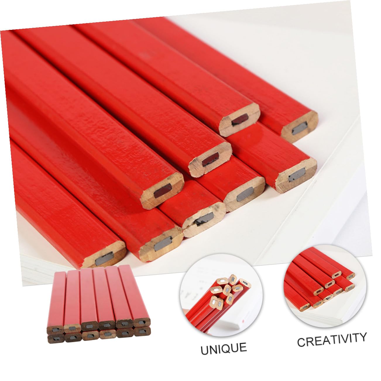 Hemobllo Crayon De Marquage Pour Chantier 72 Pièces Crayons De Menuiserie Industriels Pour Travaux De Construction