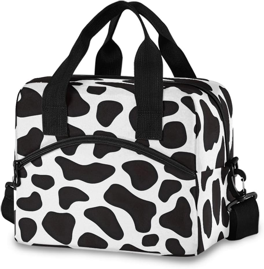 Lunch Bag for Kids Dino Scandinavian Style Insulated Cooler Lunch Box Large Capacity Lunch Organizer for Boys Girls