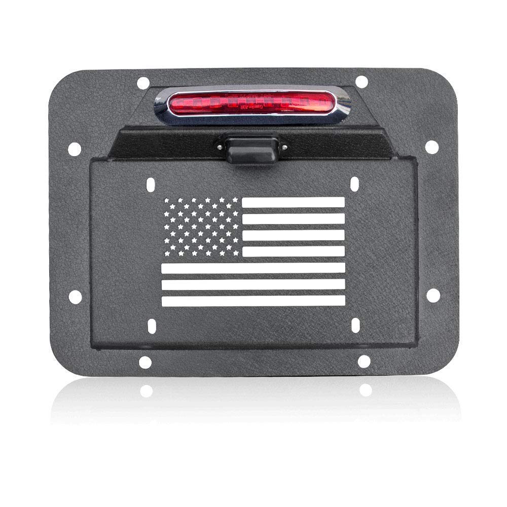 YZONA Spare Tire Delete License Plate Relocation Kit with Plate