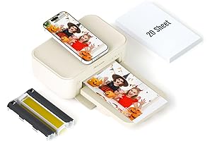 Compact Photo Printer 4x6 for iPhone, Android, Smartphone