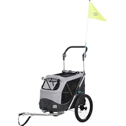 Carro Bicicleta Plegable TRIXIE - Remolque para Bicicleta (función de Plegado rápido)