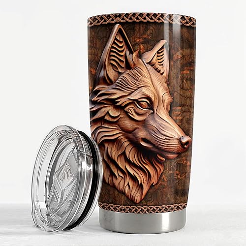 Vista 55 de SANDJEST Vaso de llama – Taza de viaje para café con aislamiento de acero inoxidable de 20 onzas – Regalos de llama para mujeres, niñas