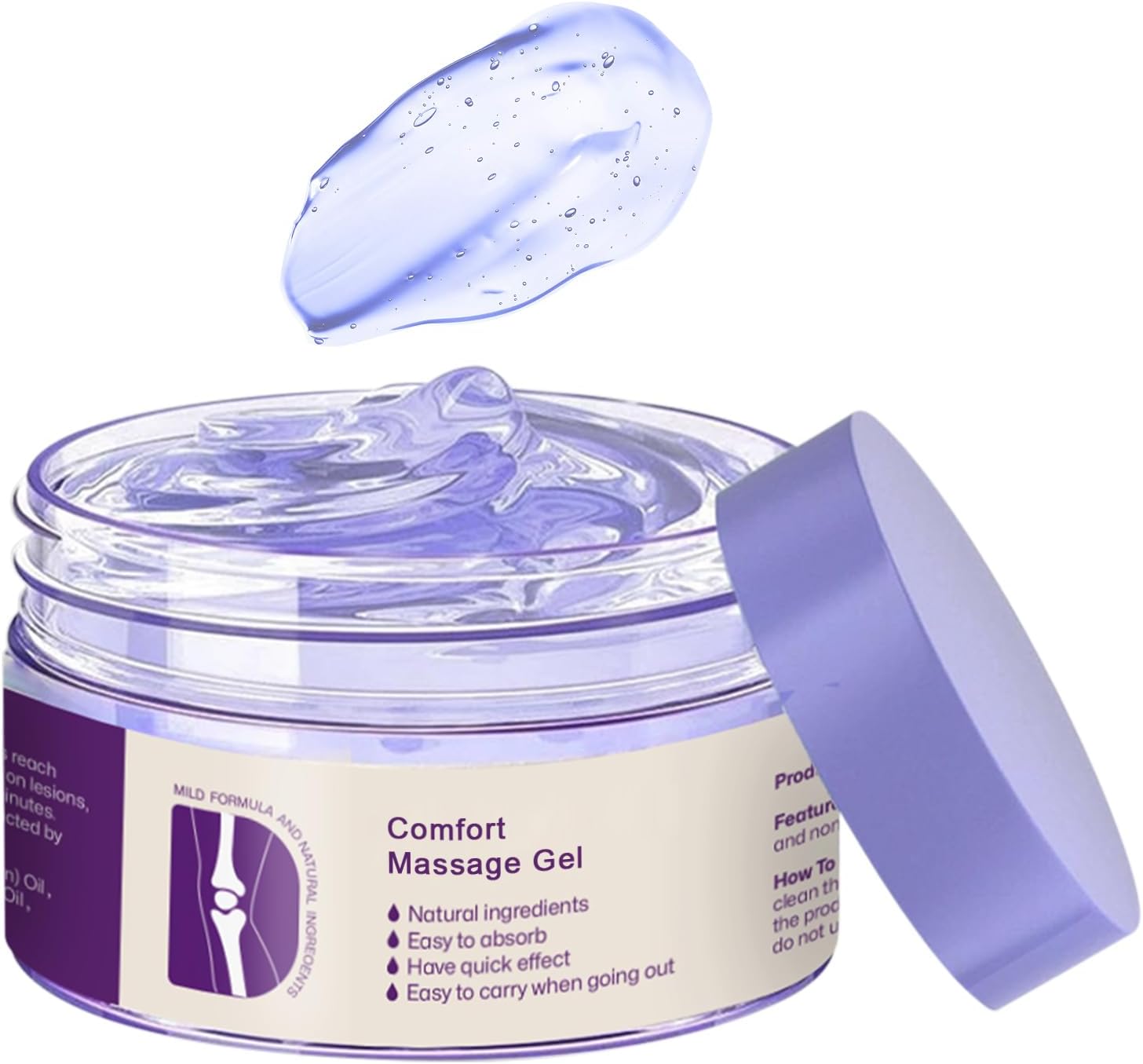 Kresin Joint Comfort Gel, Kresin Joint Comfort Purple Gel, for Neck, Back, Knees, Lumbar, and Feet, Absorb Quickly, 1.76 OZ, Purple Kresin Joint Comfort Gel, Kresin Joint Comfort Purple Gel, for Neck, Back, Knees, Lumbar, and Feet, Absorb Quickly, 1.76 OZ, Purple