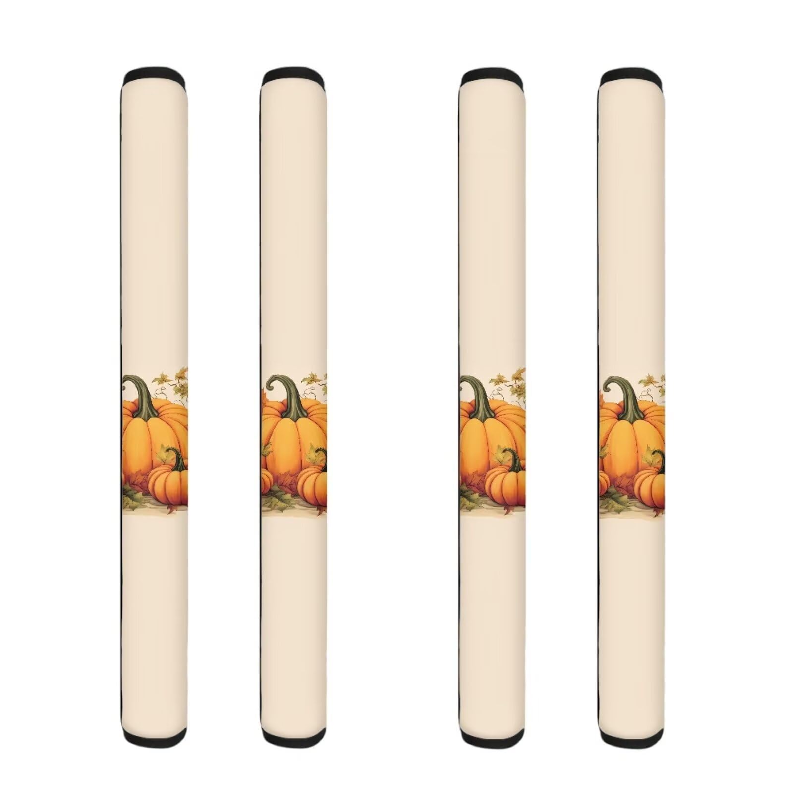 Refrigerator Handle Covers Set of 4 Thanksgiving Day Pumpkins Non Slip Fridge Door Handle Covers Kitchen Appliance Decor