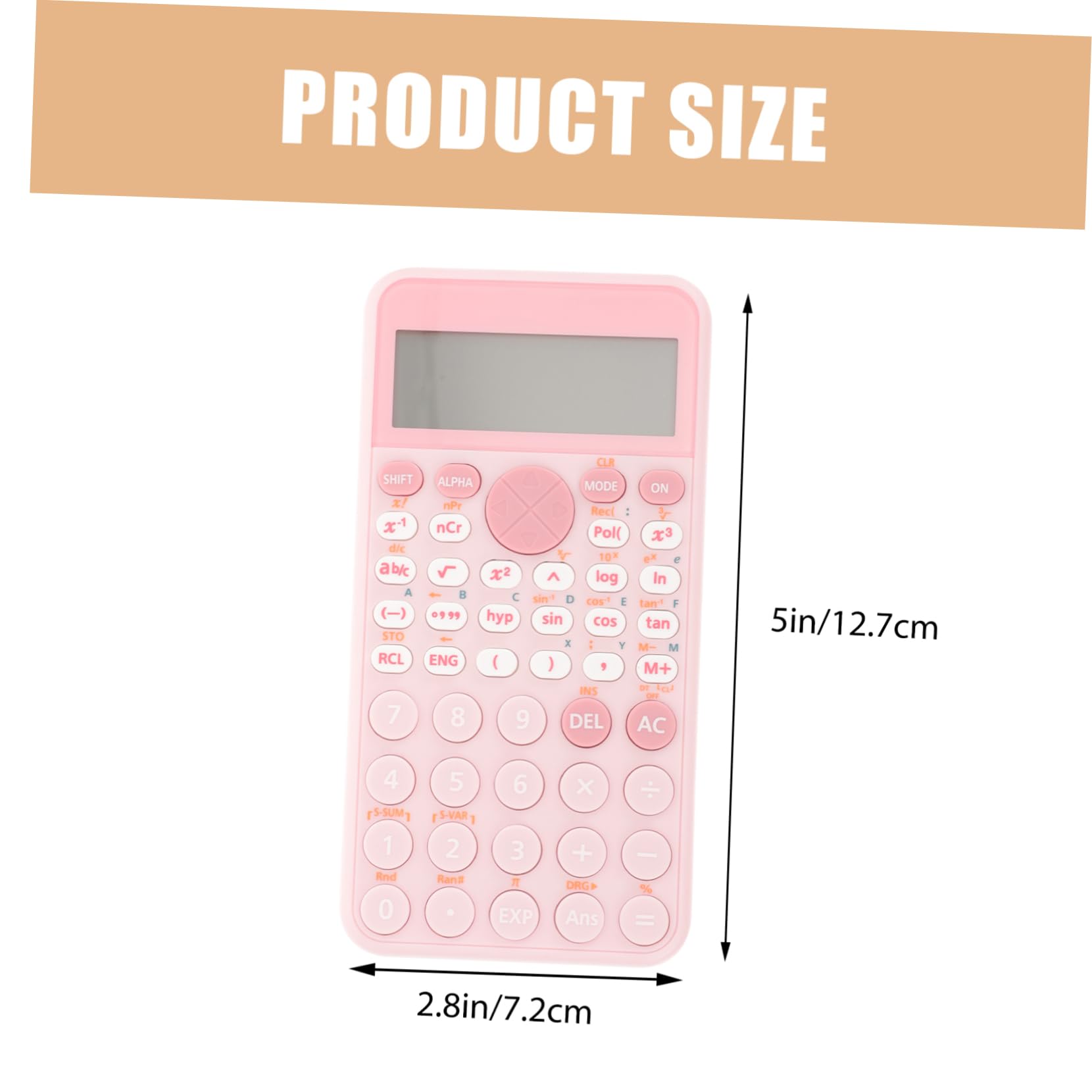 3 Pièces Fonction Calculatrice calculatrices scientifiques Scientifique Piles calculateur de Fonctions Comptable de Bureau Rose SEWACC
