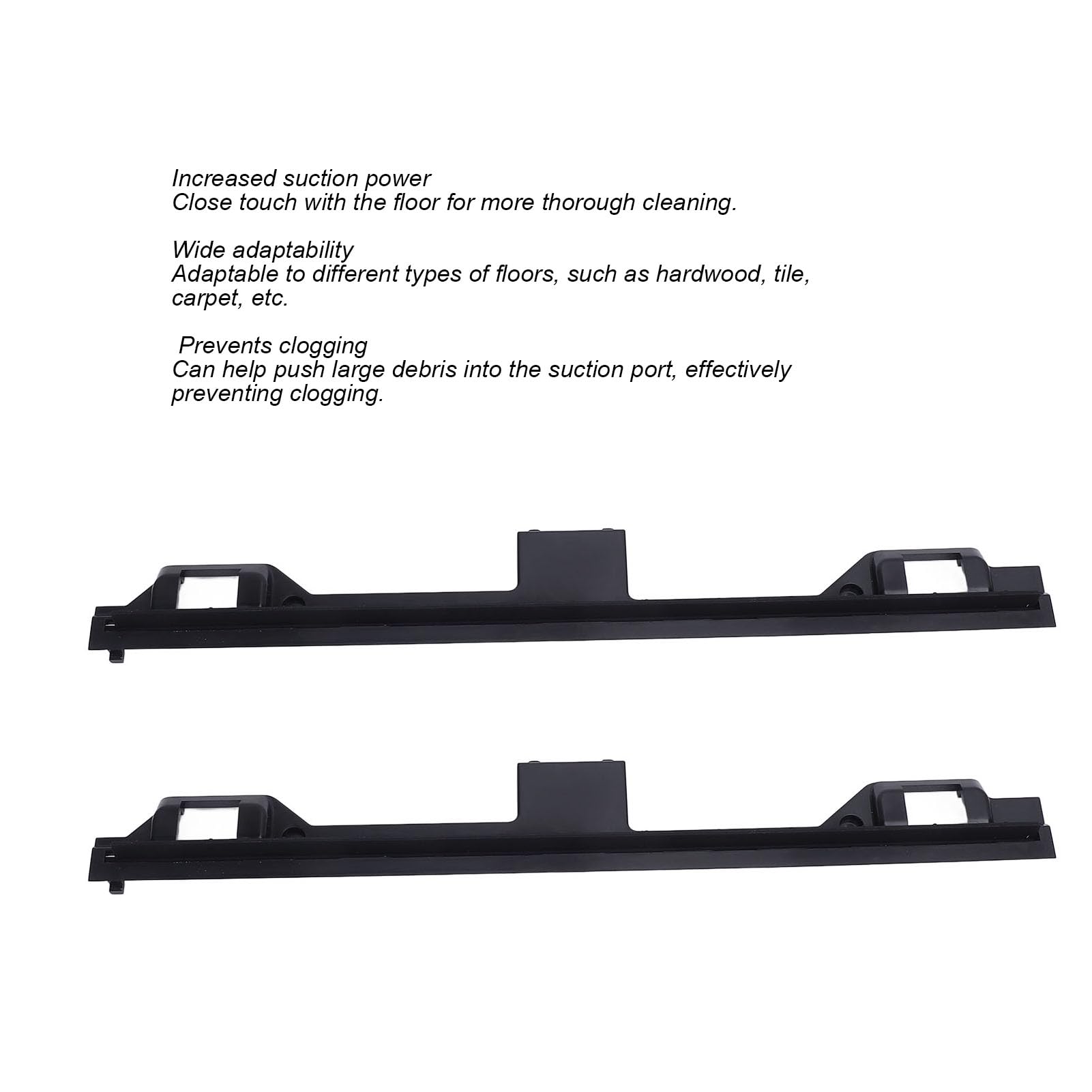 2pcs Vacuum Cleaner Scraping Strip, ABS Floor Scrubber Replacement for Efficient Cleaning
