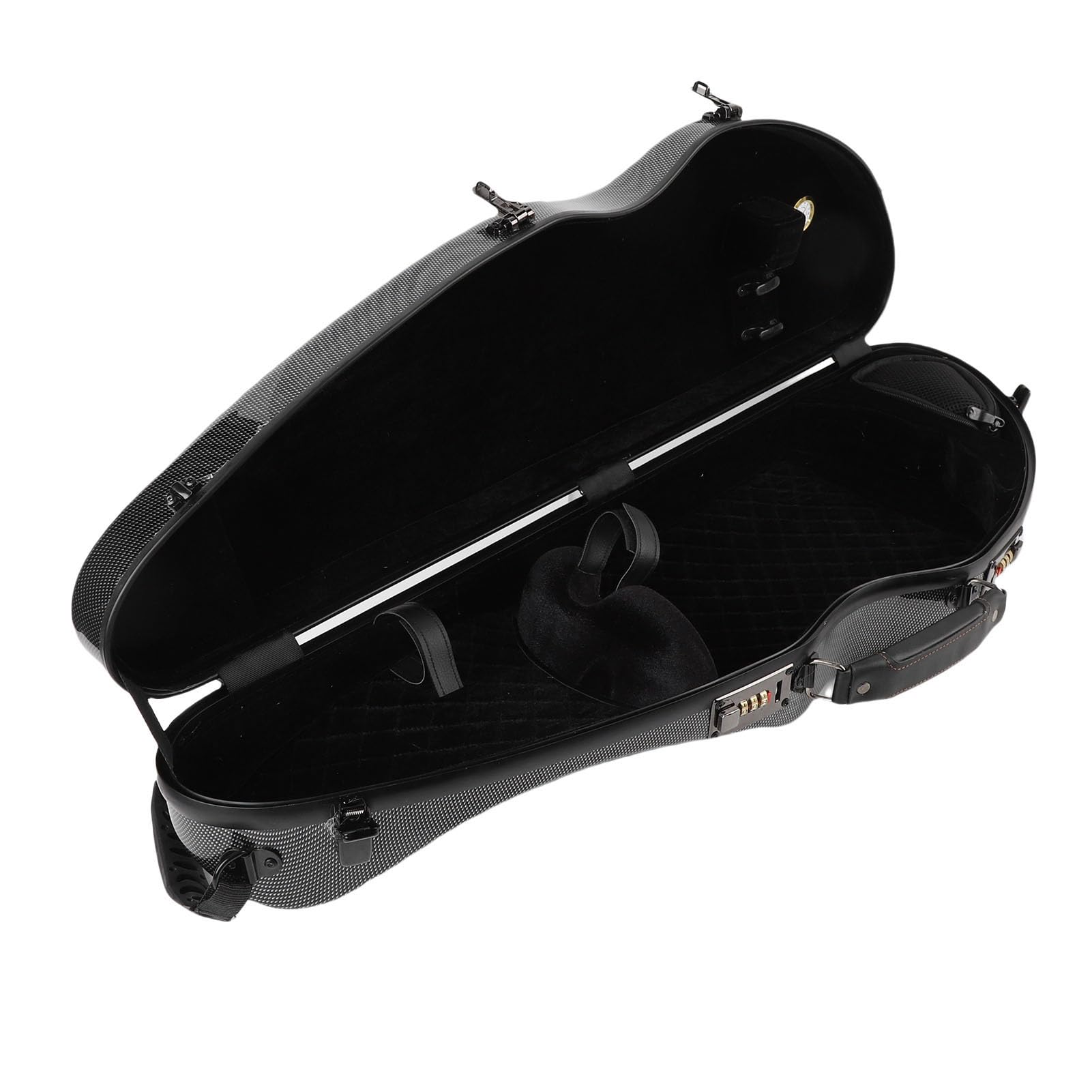 Borsa per Violino a Misura Completa, Elegante Colore Nero 4/4 Violino in Fibra di Carbonio per Viaggi