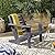SAFAVIEH PAT6746A Outdoor Collection Lanty Teak Adirondack Side Chair