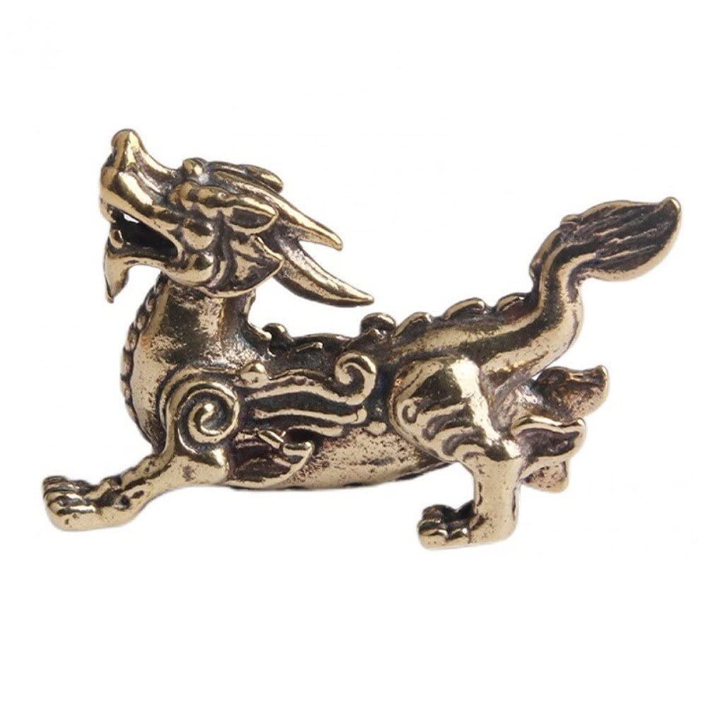 Danlai Female Pixiu Mini Retro Brass Chinese Ancient Flying Pixiu Home Decor Ornaments Copper Animal Figurines Fengshui Statue