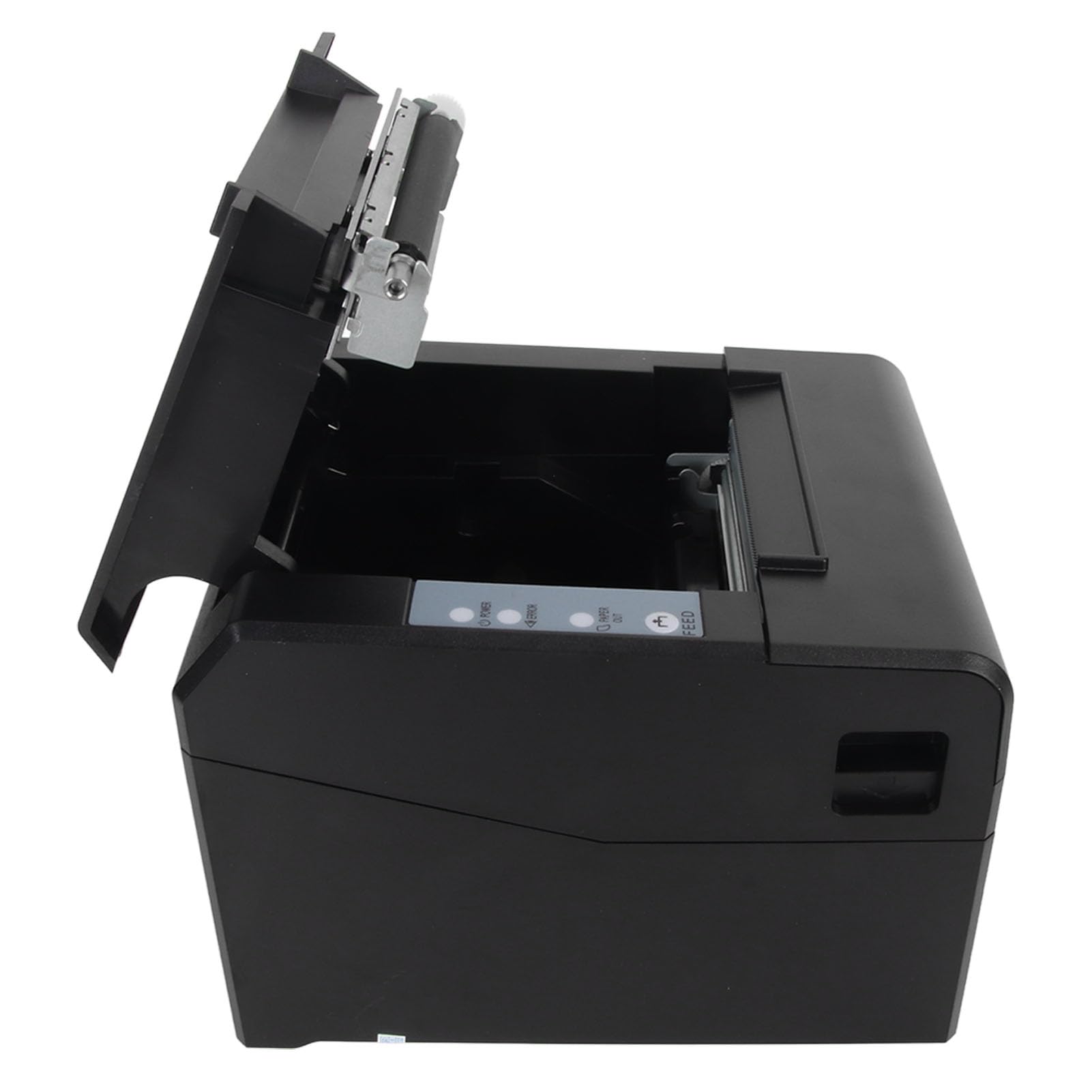 Dpofirs Stampante Termica da 80 Mm, Stampante per Ricevute da Cucina POS con Taglierina Automatica, Interfaccia LAN USB, Supporto Comando ESC POS, Stampante Ad Alta velocità per Centri (Spina UE)