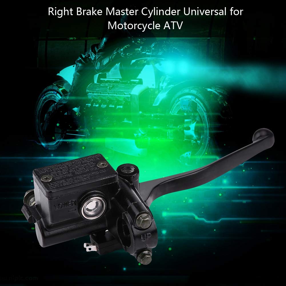 Universeller Rechter Hauptbremszylinder für ATV-Motorräder mit Premium-Qualität, Verstellbarem Design, Guter Bremsleistung, Universell Passend für Kawasaki KL600 KLR250 650 300