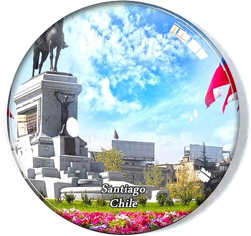 Santiago Chile Fridge Magnet Refrigerator Freezer Magnet Souvenir Decoration Magnet Sticker Glass Crafts
