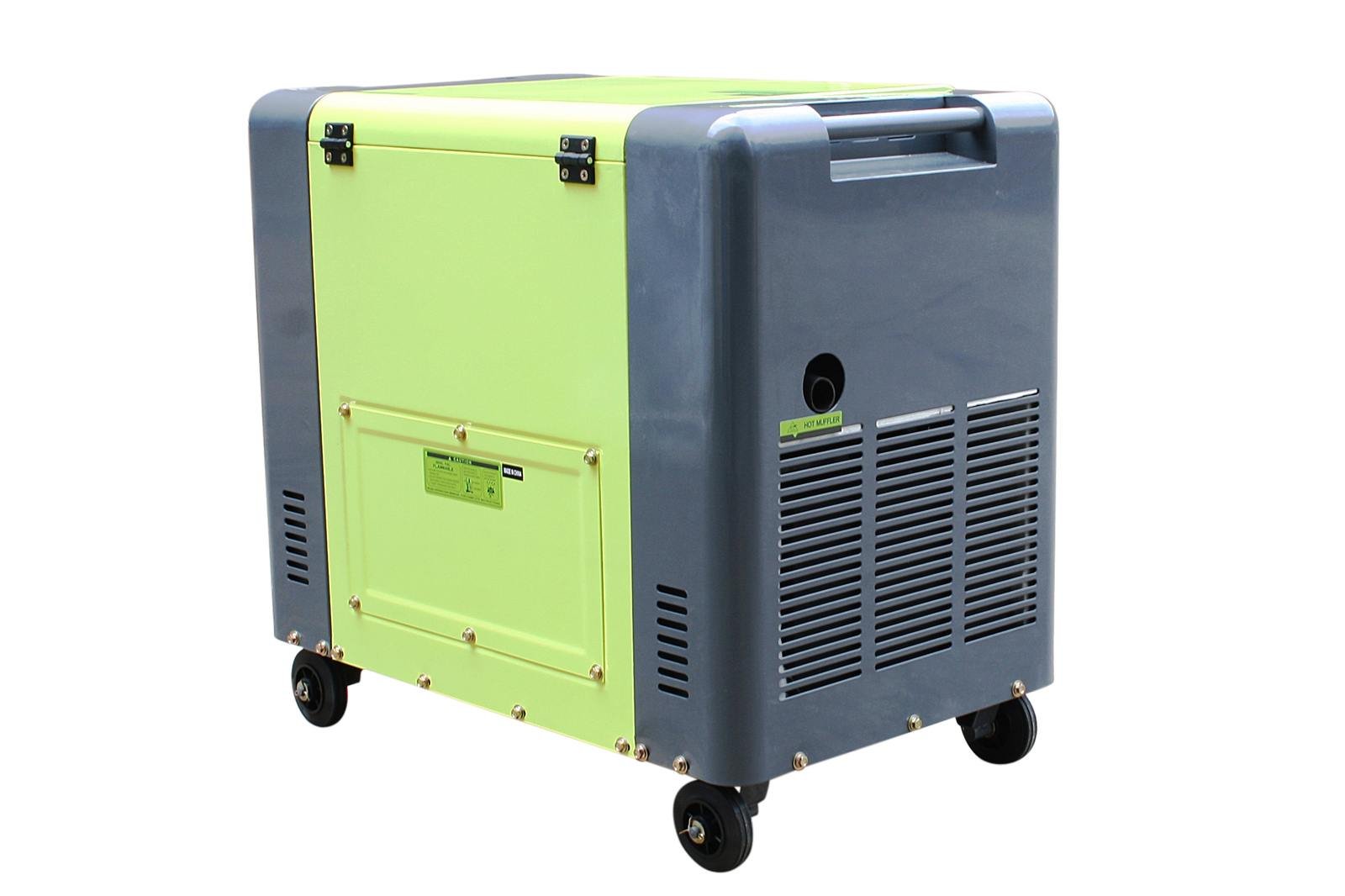 Varan Motors 92625 de ATS Diesel Generadores de corriente 6.8 kVA, 1 x 400 V, 2 x 230 V + eléctrico Starter ATS