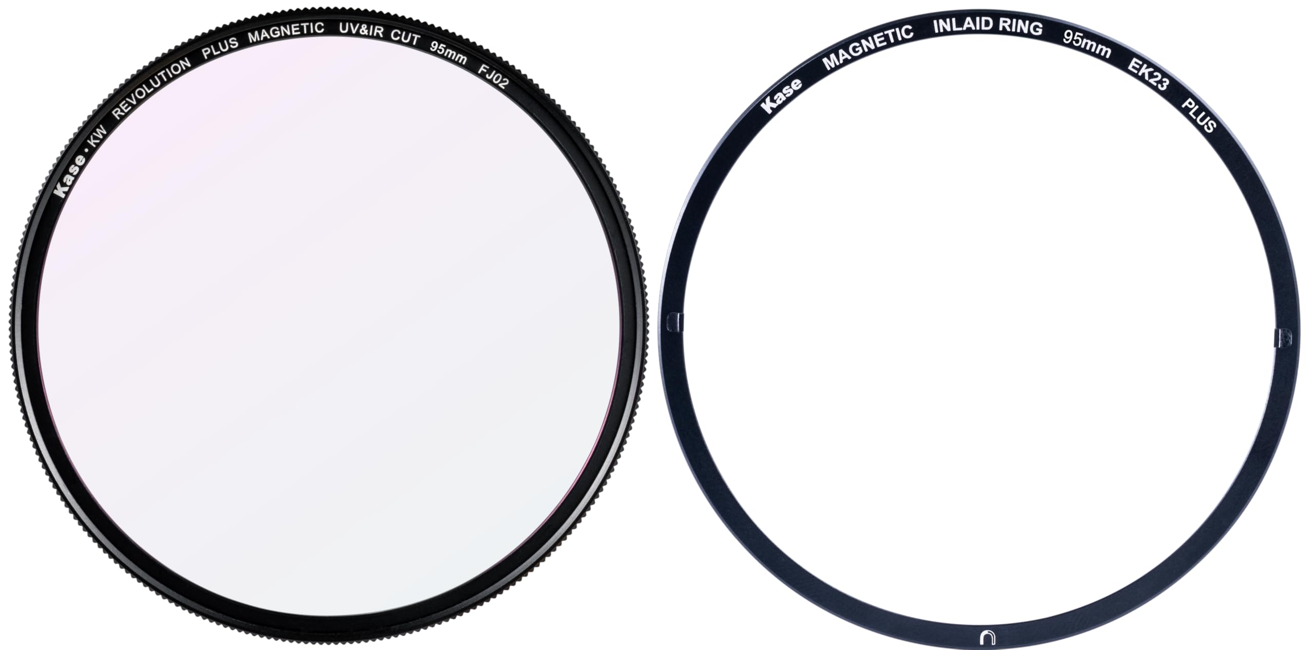 Kase KW Revolution Plus Magnetic Shockproof UV IR Cut Filter Low Reflection Optical Glass Incl Inlaid Adapter (95mm)