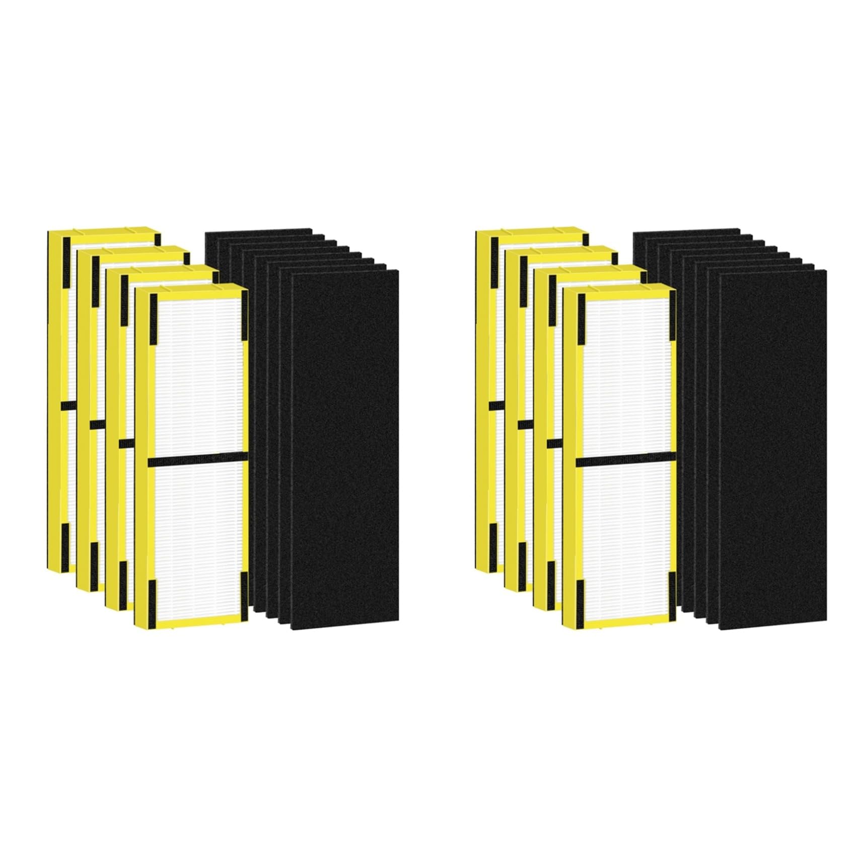 Aundhegrtt 8+16PCS FLT4825 HEPA Filter B Replacement Compatible for G-Guardian Air Purifiers AC4825/4825E/4825W/4300/4800/4900/4850