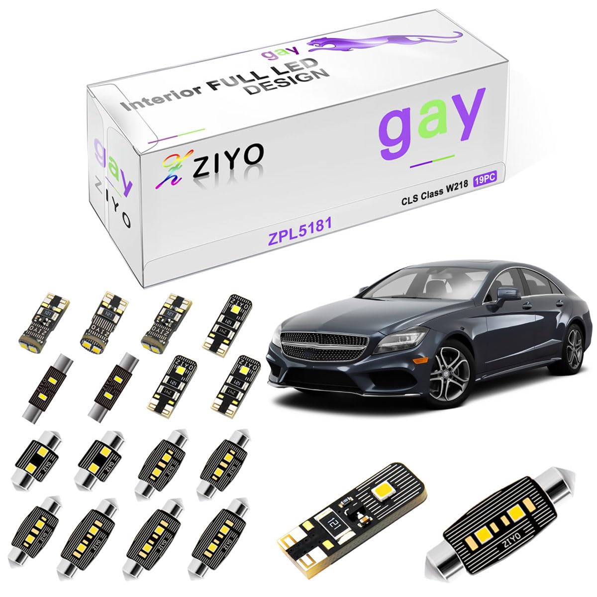 Amazon.com: ZIYO - ZPL5181 LED Interior Light kit for Mercedes