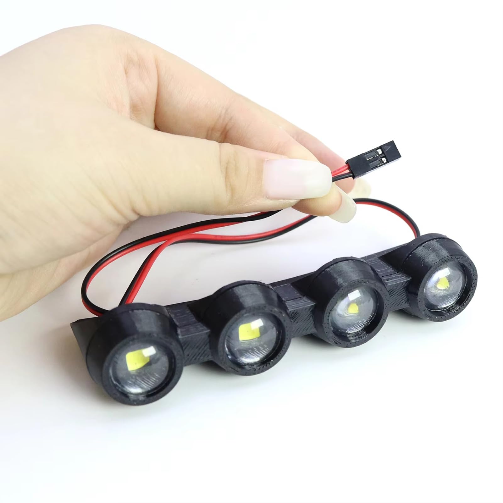 Compatibile Con MJX 7303 Per Hyper Go 1/7 RC Parti Di Aggiornamento Per Auto Materiale Speciale Faretto Anteriore Luce Per Cofano Fuoristrada Alta Per Velocità RC Parti Auto