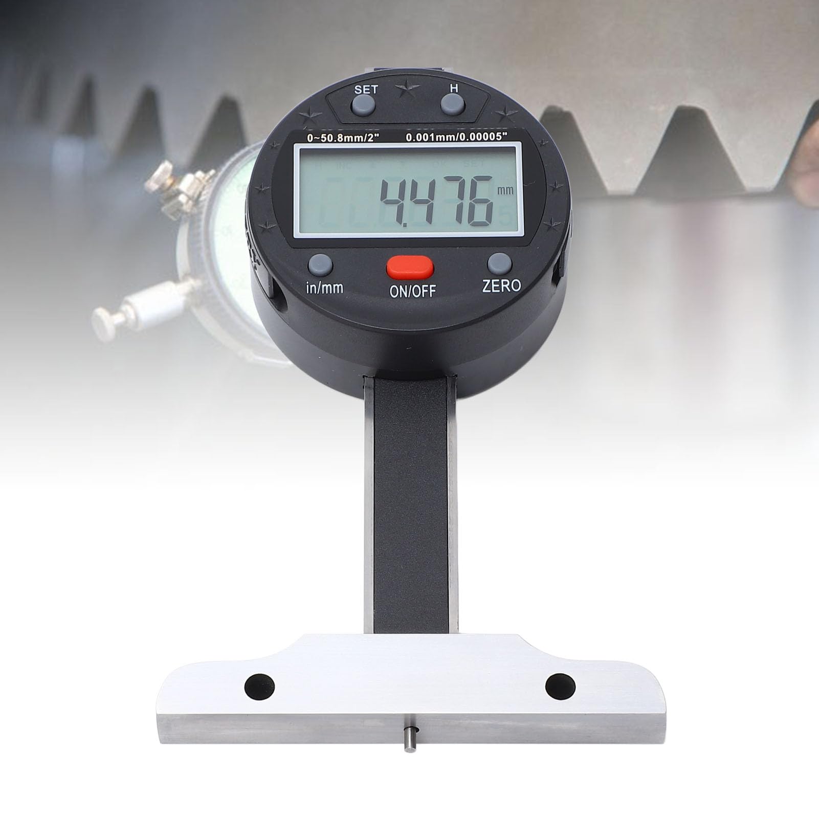 Medidor de profundidad digital Alta precisión 0 50,8 mm Micrómetro Barra delgada Pantalla LCD Puerto USB Medidor de profundidad electrónico para ingenieros profesionales Acero