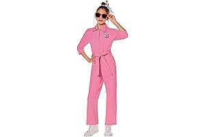 Officially Licensed Spirit Halloween Barbie the Movie Kids Pink Power Jumpsuit