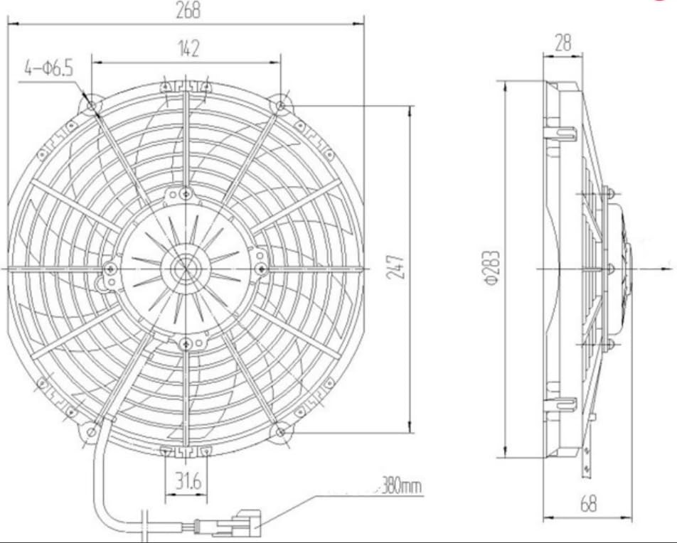 Miniatura 2 de HOLDWELL Ventilador de refrigeración AM133742 AM116379 VG11703 compatible con motor de vehículo utilitario John Deere 4x2 Gator 6x4 Gator 1993-2005