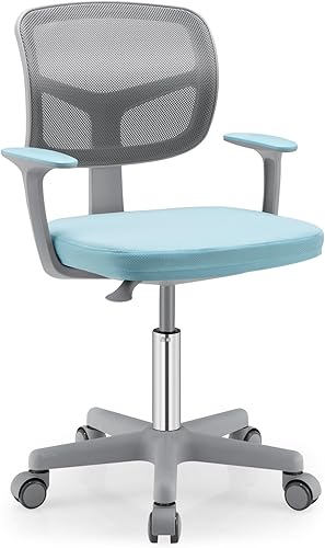 Giantex Silla de escritorio para niños, silla giratoria de computadora para niños de altura ajustable con soporte lumbar en forma de Y y ruedas disponible en Yaxa Colombia