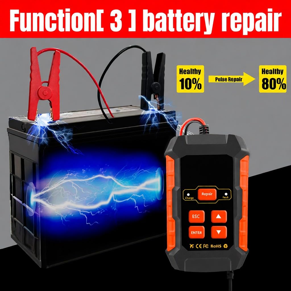 KW520 Tester akumulatora samochodowego 3 w 1 12 V 24 V ładowarka i narzędzie do naprawy skaner diagnostyczny z testem 100-2000CCA