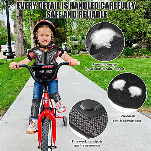 Kanvikam Kids Motorcycle Full Body Armor Suit Dirt Bike Gear,Chest Spine Back Protector With Knee Eblow Pads For Cycling Motocross Skateboard Atv Ski #TOP4