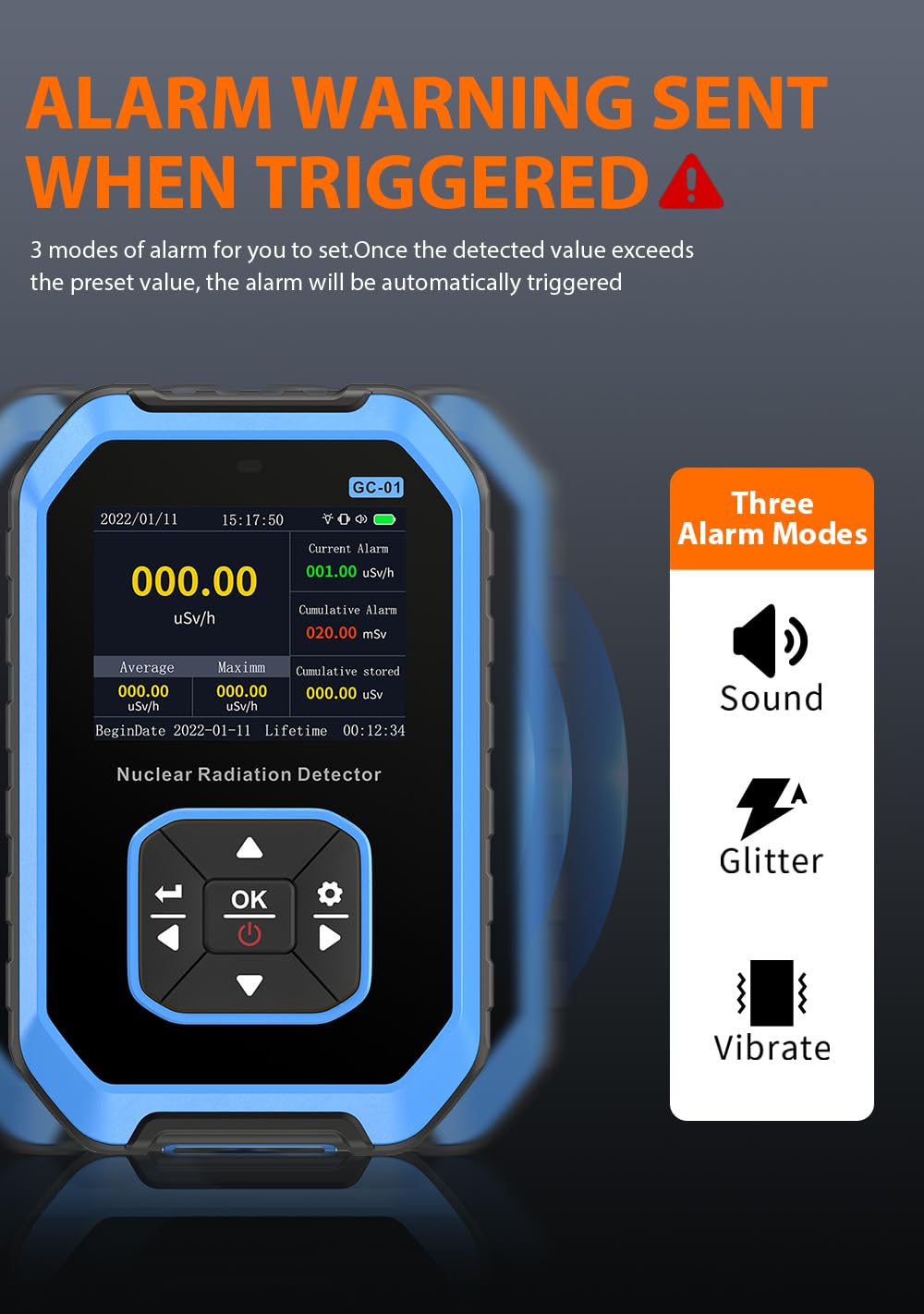 WESTOBIG Geiger Counter - Radiation Detector -4 WESTOBIG Geiger Counter - Radiation Detector -4