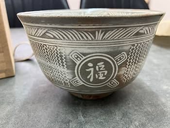 Amazon.co.jp: 尾高焼楽山窯清水日呂志 三島 茂朱駕洛窯 抹茶