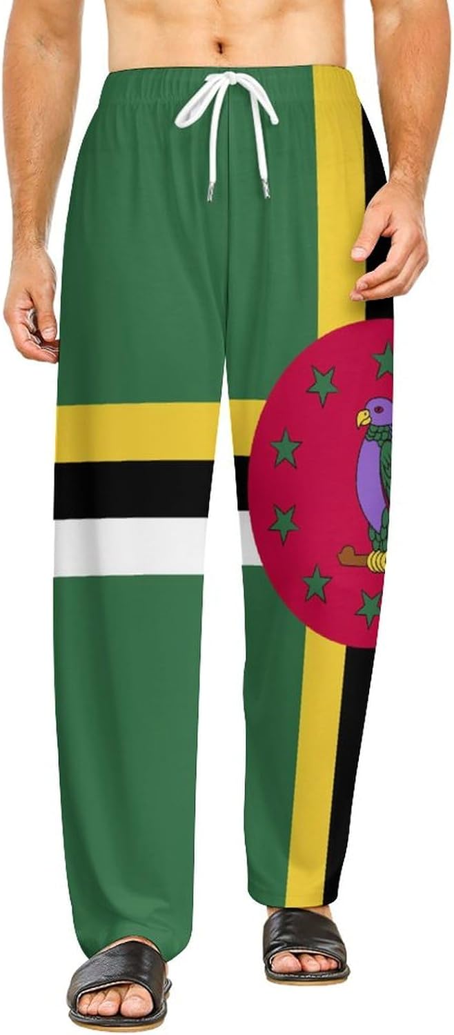 Adugen Origei Cool Cute Men Ethiopia Flag Pyjamas Bottoms Leisure Men Pajama Pants Sleepwear Pants