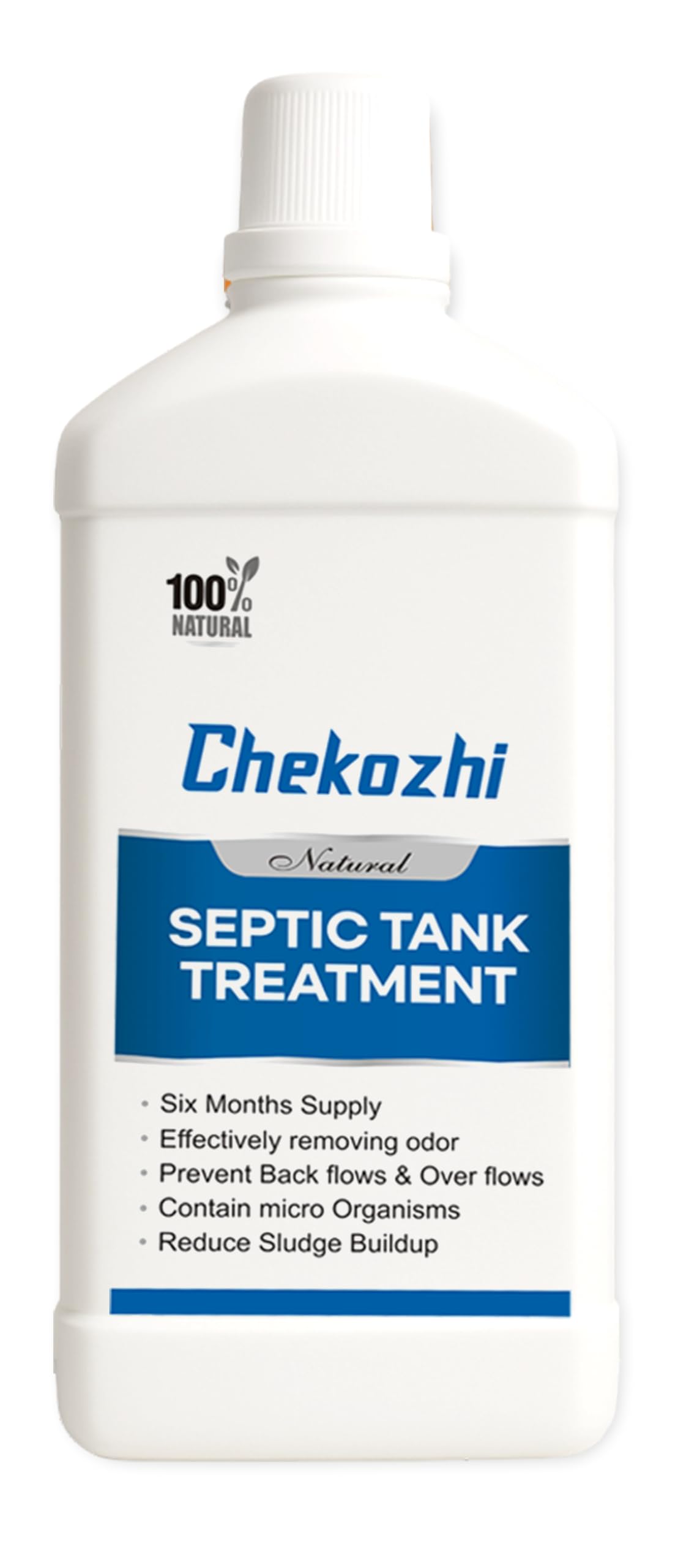 Chekozhi natural septic tank treatment odour remover sludge dissolver bacteria cleaner