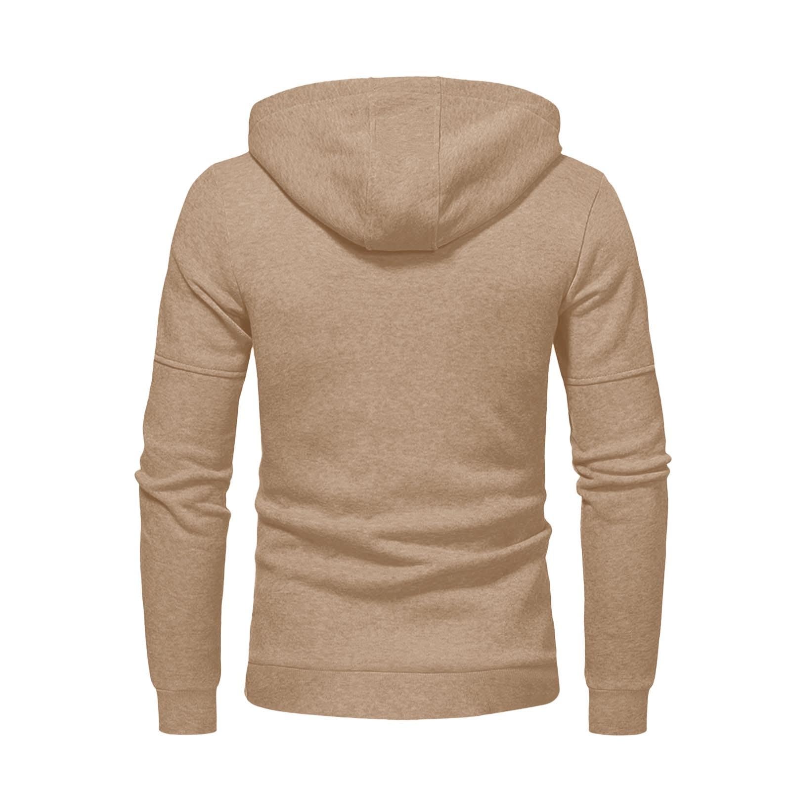 Sudadera para hombre con capucha, sudadera con capucha, manga larga, informal, sudadera con capucha, sudadera con capucha, con cremallera, sudadera básica, chaqueta de entretiempo, monocolor, M-3XL