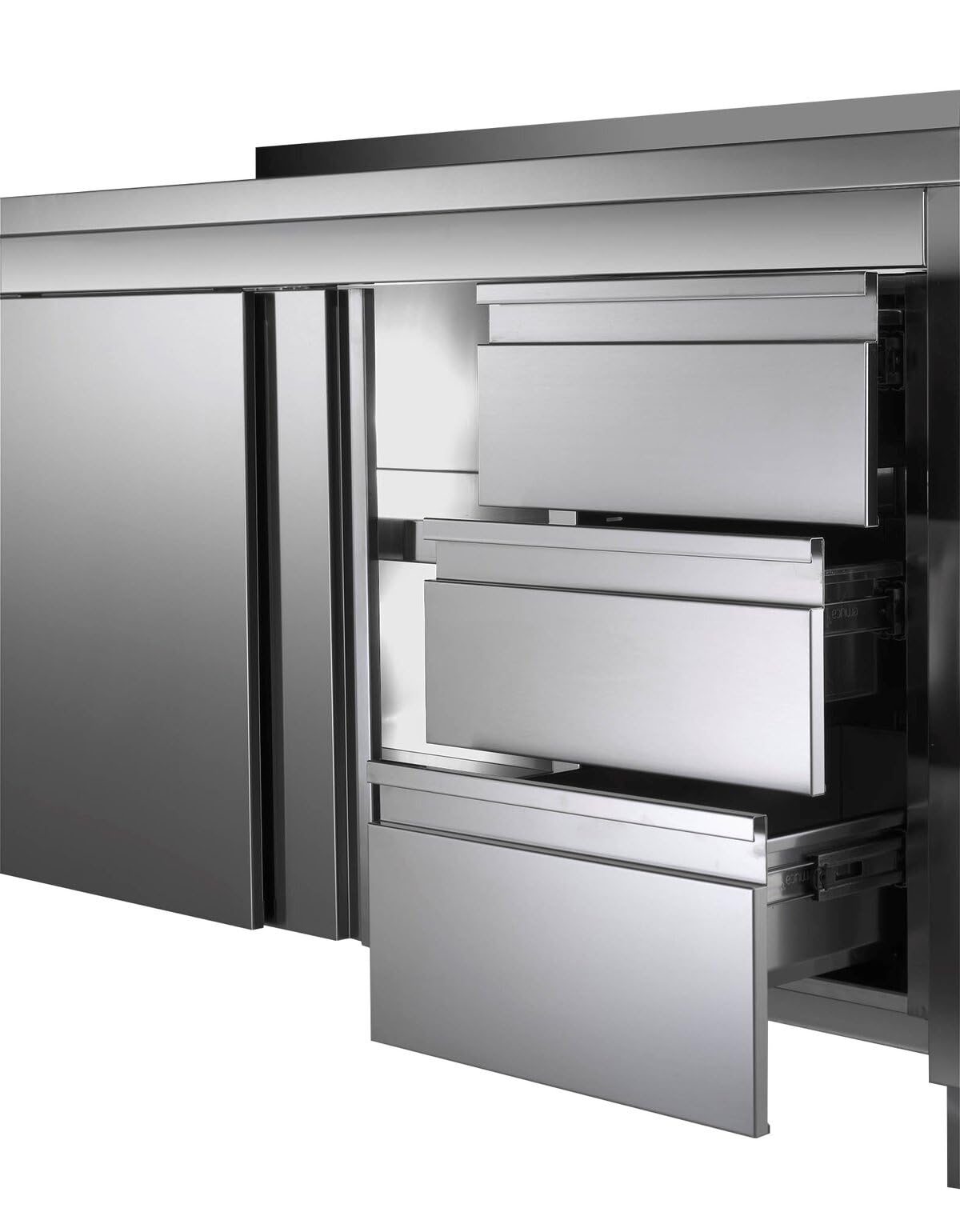 GastroHero Arbeitsschrank 180x60 cm, Edelstahl ASS3SR-ECO18X6A