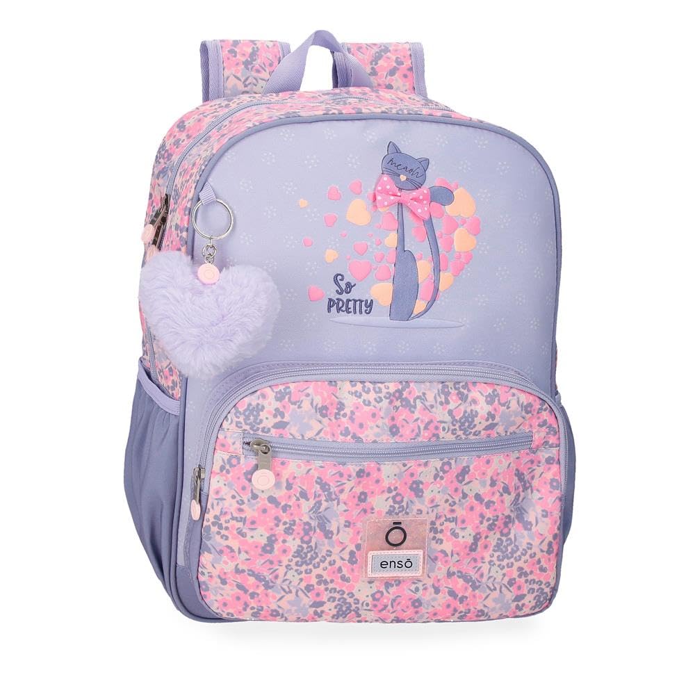 Enso So Pretty Mochila Escolar Adaptable a Carro Multicolor 30x38x12 cms Poliéster