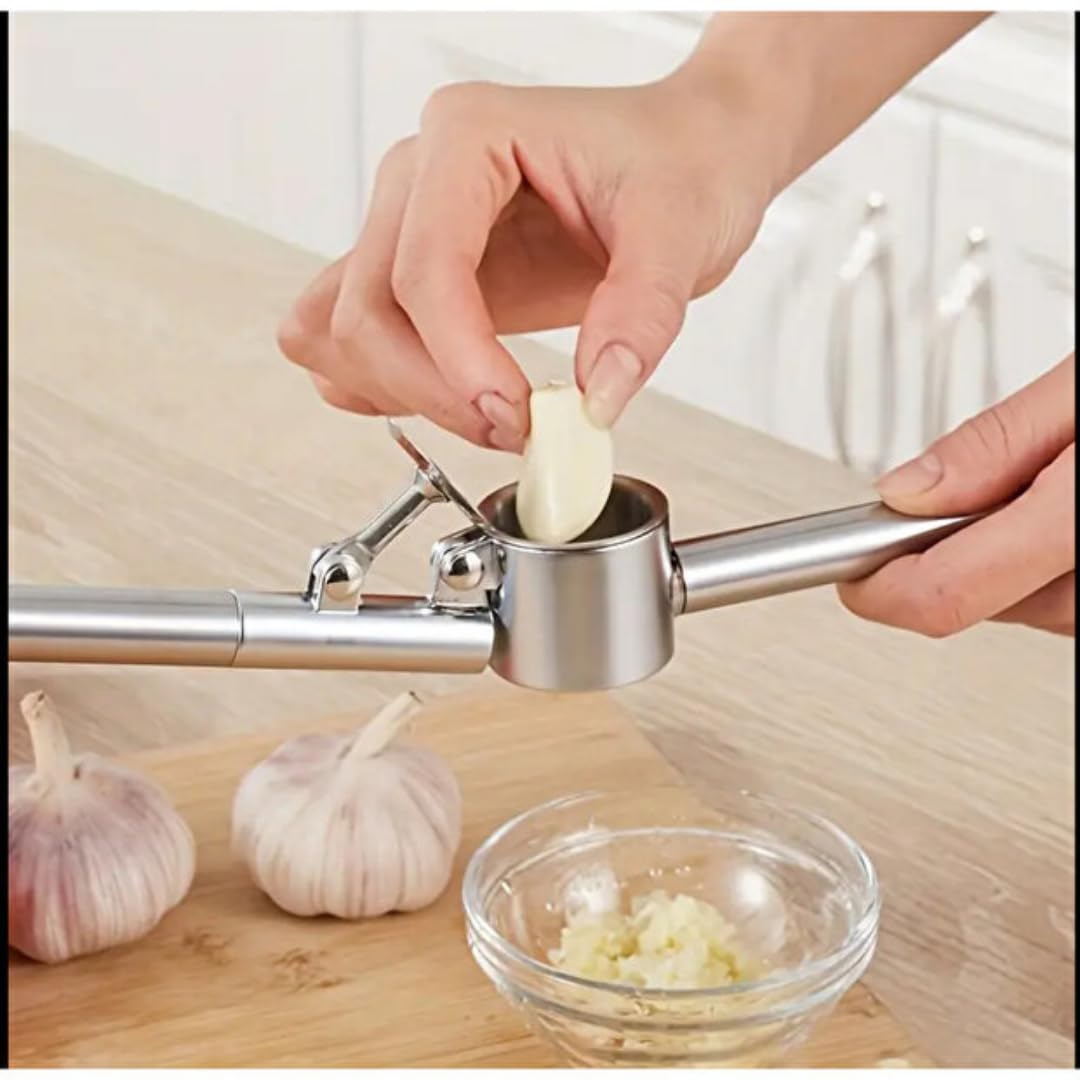 Sarımsak Ezici Presi GARLIC PRESS Sarımsak Kesici,Sarımsak Ezici,Sağlam Paslanmaz Çelik Saplı,Pratik Kaliteli Malzeme