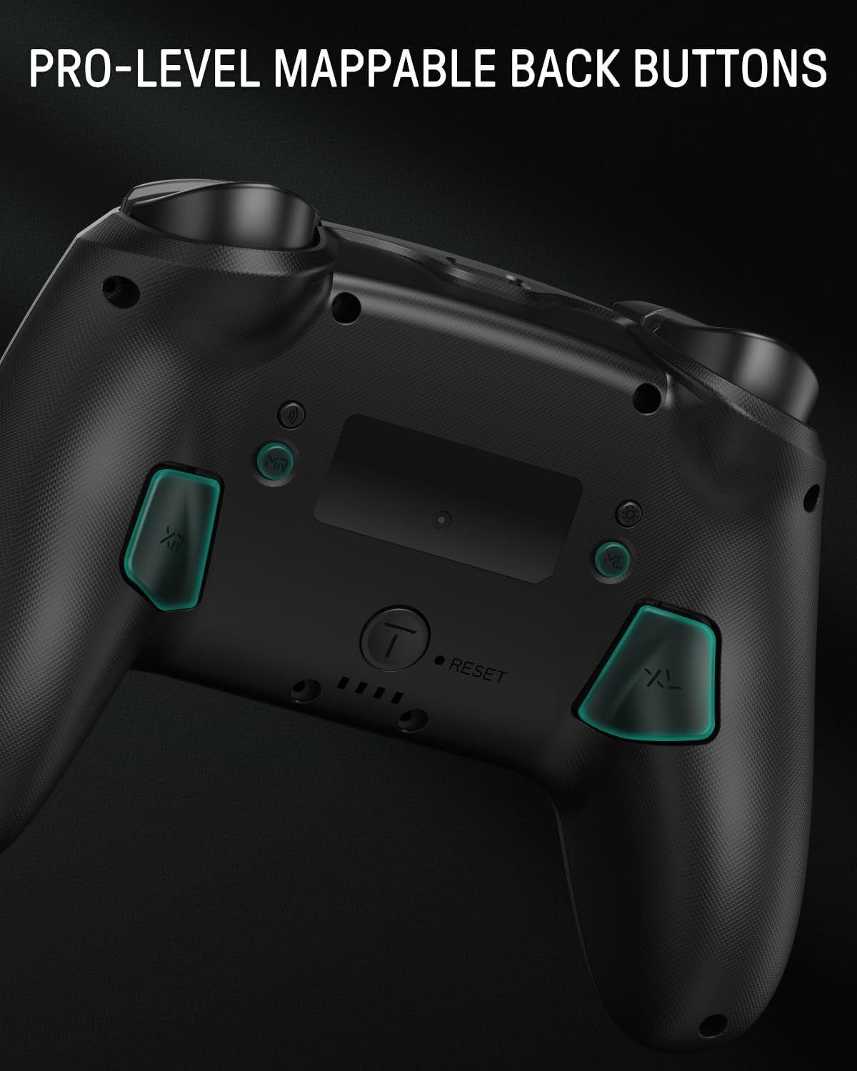 FUNLAB RGB Switch Pro Controller Wireless Compatible with Nintendo/OLED, Hall Effect Switch Controller with Charging Dock, Luminex Bluetooth Control Gamepad with 7 LED Colors/Turbo/App link