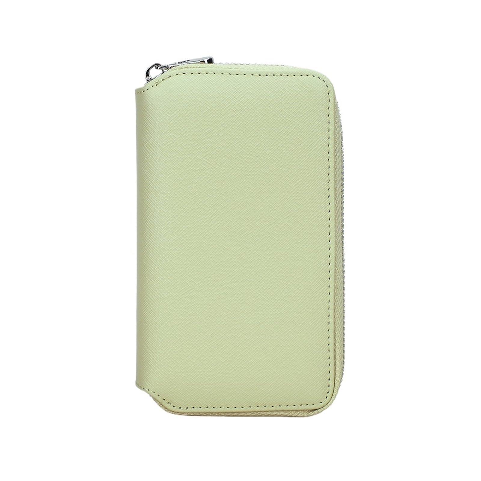 Xi Yu 1pcs 2 Slots Zippered Leather Watch Travel Pouch