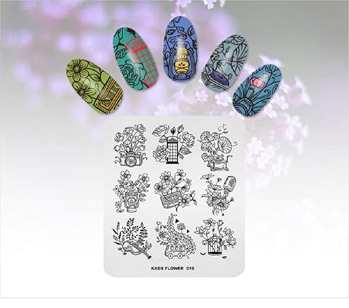 Miniatura 7 de KADS 5 unidsset plantilla de uñas arte plantilla decoración herramienta geometría diseñador estilo imagen placa