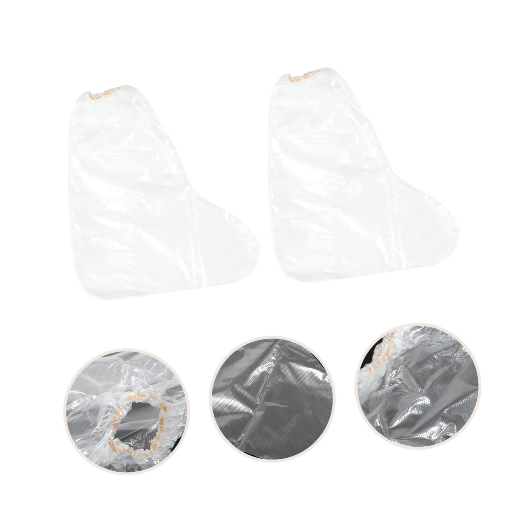 Couvre-Chaussures Jetables Antidérapants 50 Pièces PE | Protection Pluie Extérieure, Usage Pratique, Lot Transparent pour Jours Humides