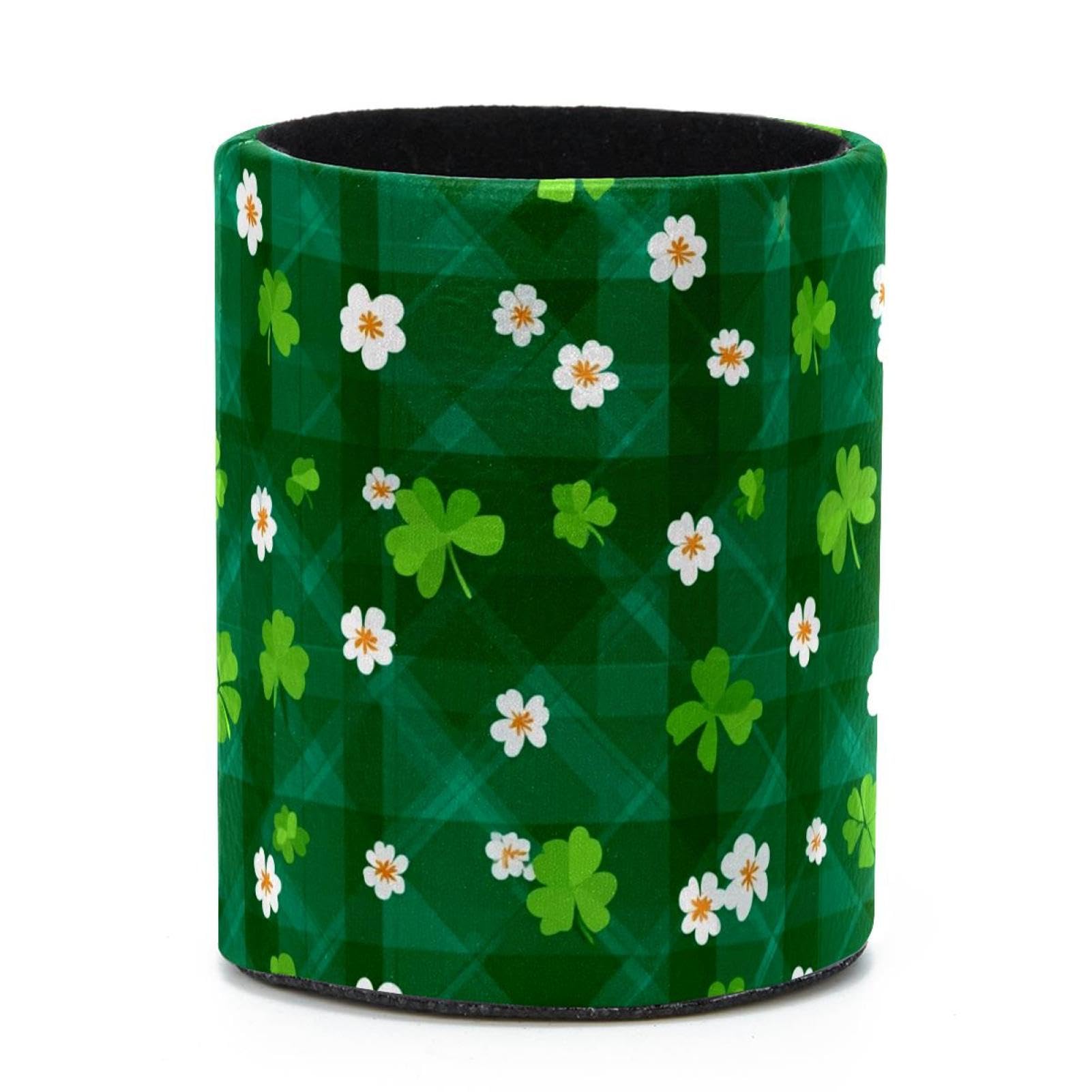 VAPOKF Round Pencil Holders for Desk, Shamrock Pen Holders Pen Pot Makeup Brushes Storage Desktop Stationery Supplies Organiser for Home Office