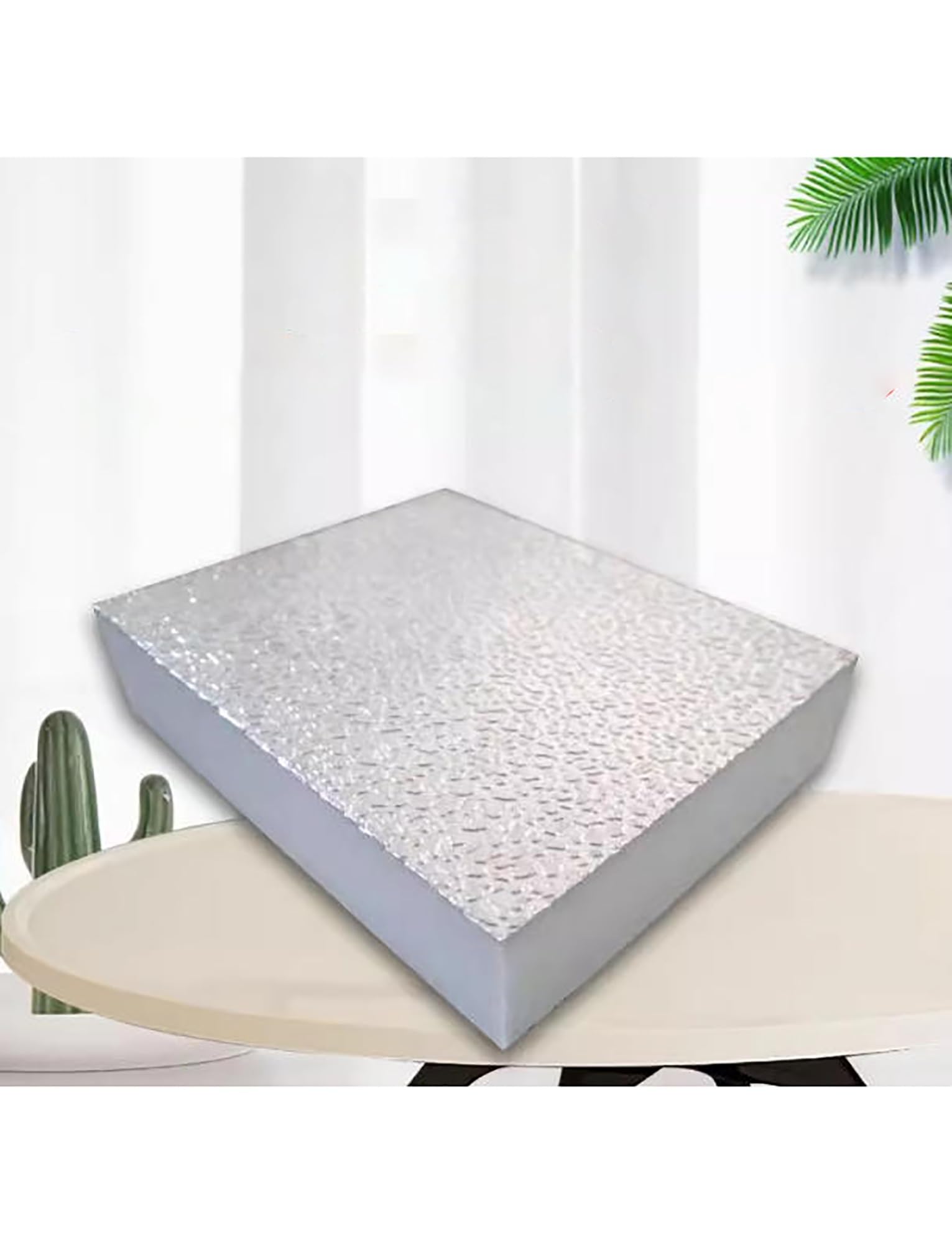 Panel Aislante de Poliuretano con lámina de Aluminio de Doble Cara, Espesor de 1 a 10 cm; Panel de Espuma rígida for terrazas acristaladas, techos y conductos.(120x60x1cm)