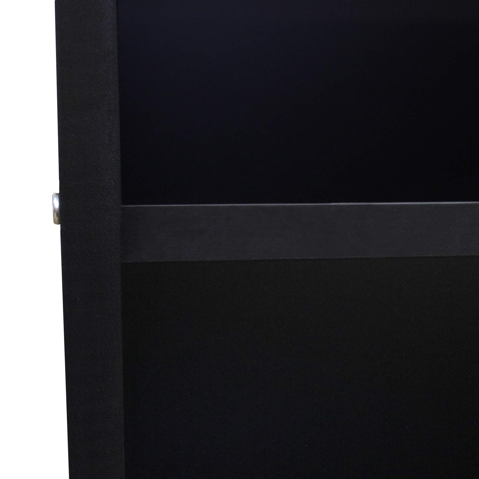 MonsterShop Laden-Theke Verkaufstheke Verkaufstisch Theke Tresen Empfang Rezeption Büronöbel Ladenmöbel 120cm B x 60cm T x 90cm H in Schwarz