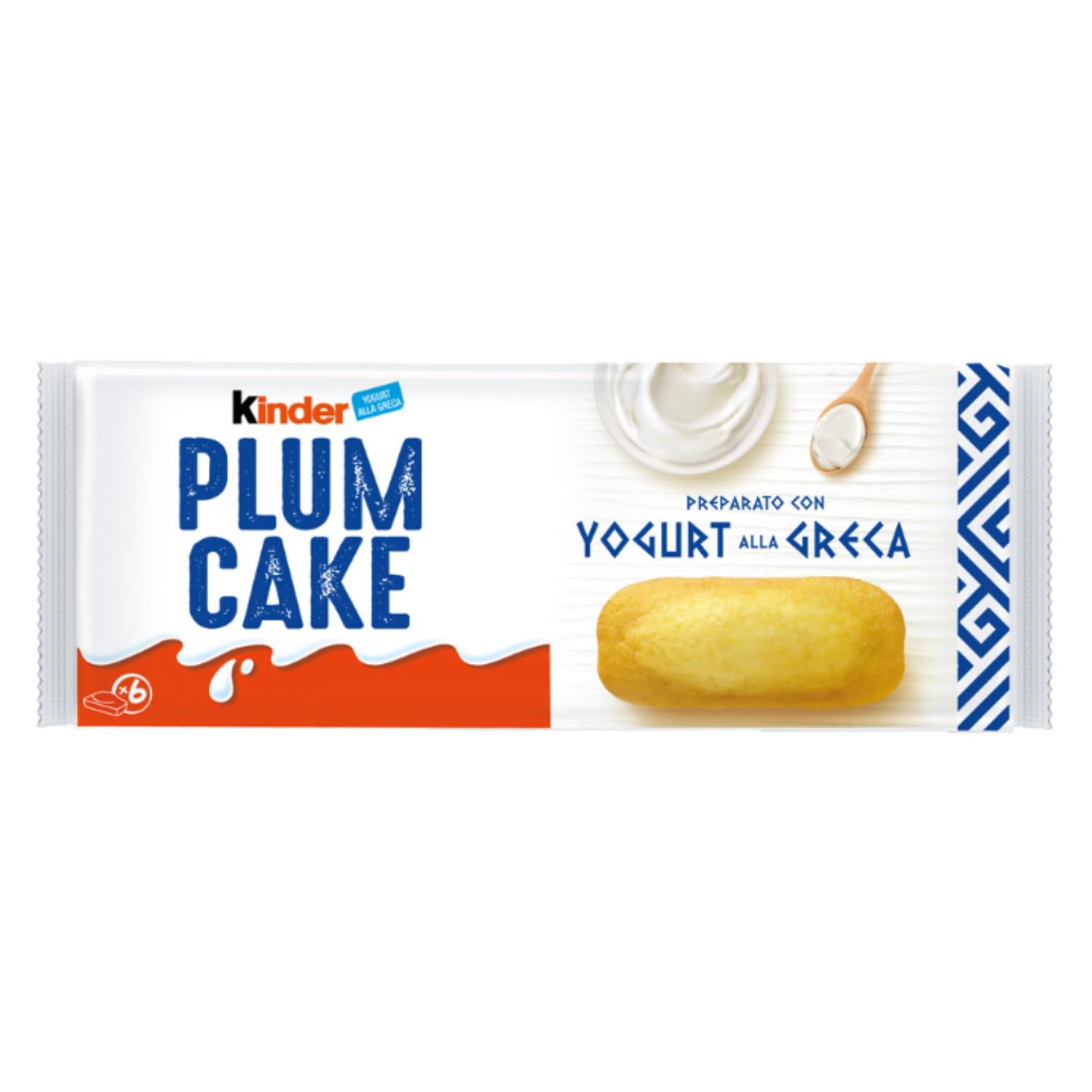 Kinder Plumcake 6 Merendine con Yogurt Greco 192g