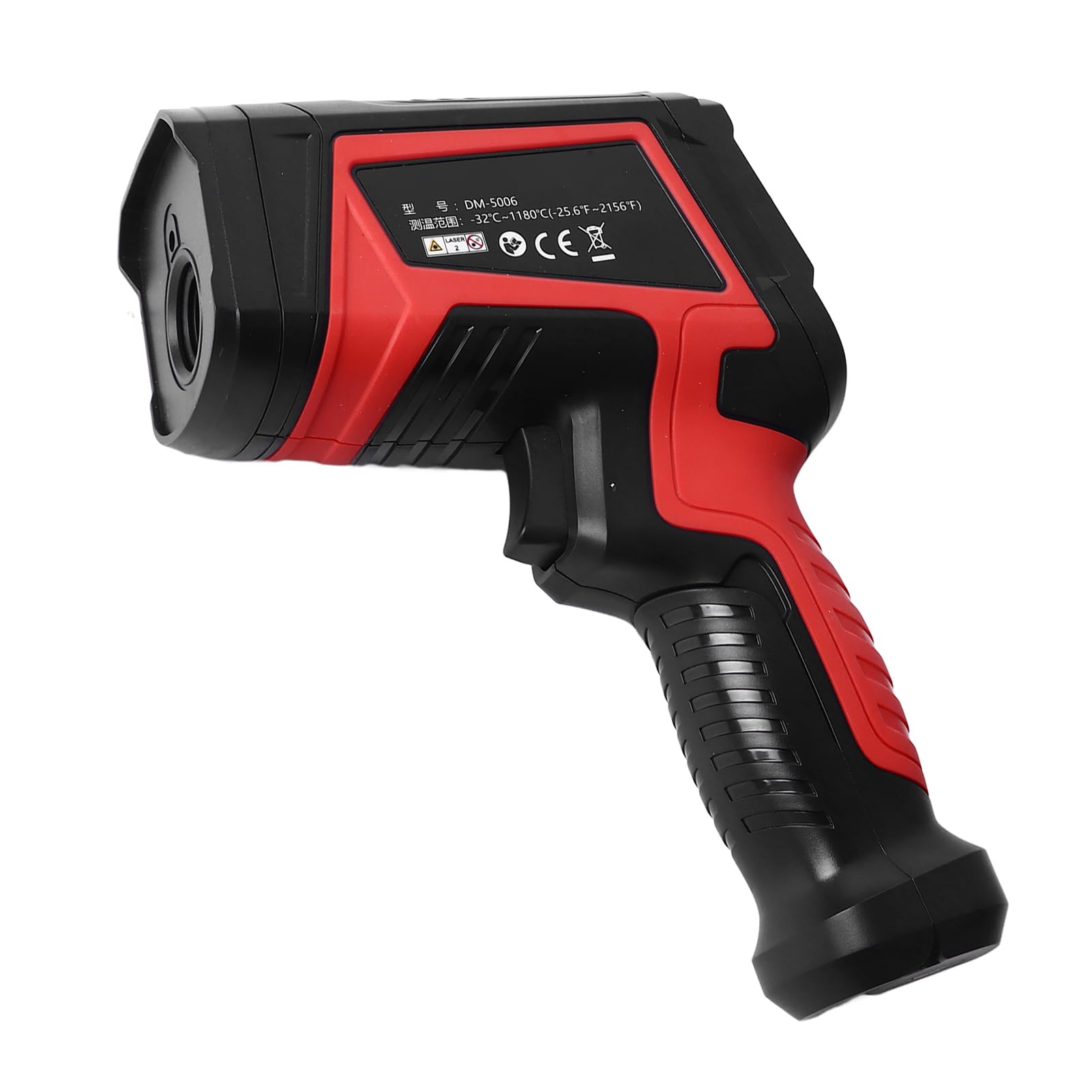 ViaGasaFamido Termómetro Infrarrojo Pistola de Temperatura Digital sin Contacto ABS 26 a 1976F Emisividad Ajustable 50 1 Relación de Distancia para Cocinar HVAC Uso Industrial Automotriz