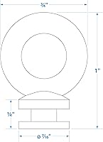 Vista 5 de Seachoice Cerraduras de soporte colgante para parachoques de barco, repuesto